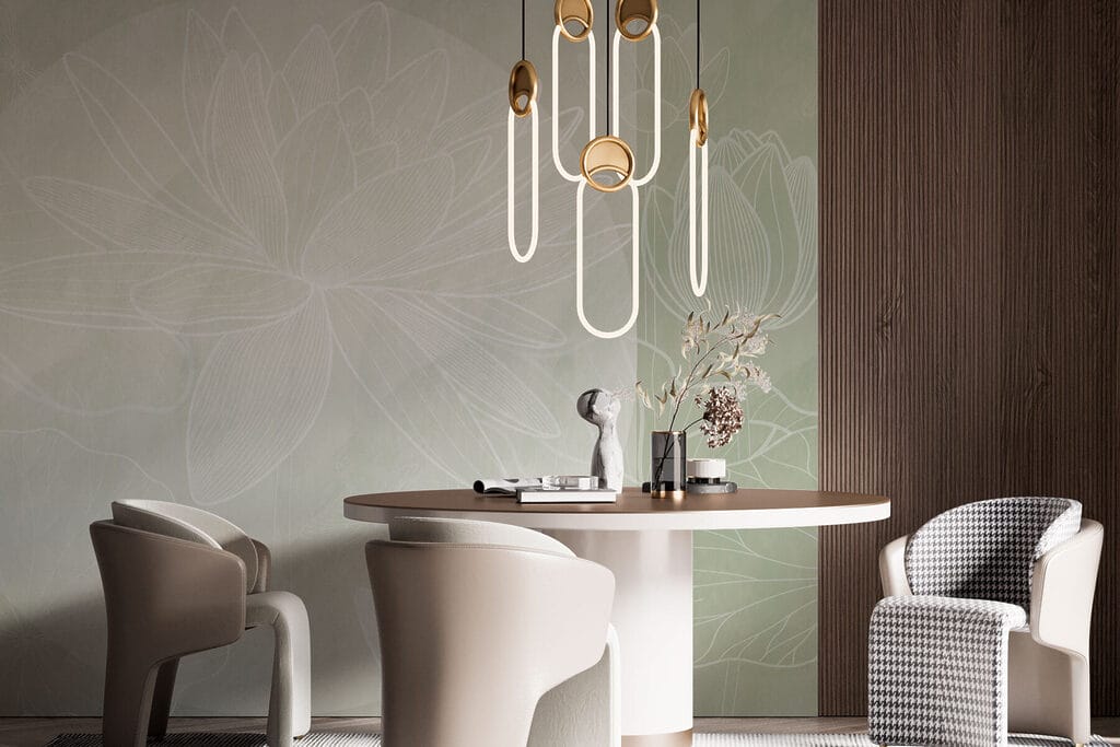 Lotus au trait blanc — intérieur 3