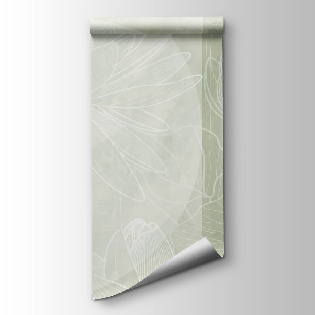 Lotus au trait blanc — vue du produit