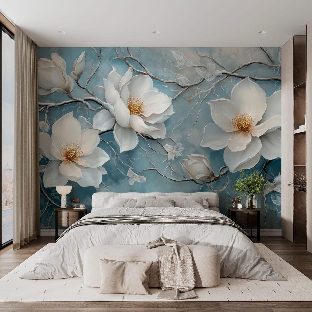 Blancheur sur bleu profond — intérieur 1