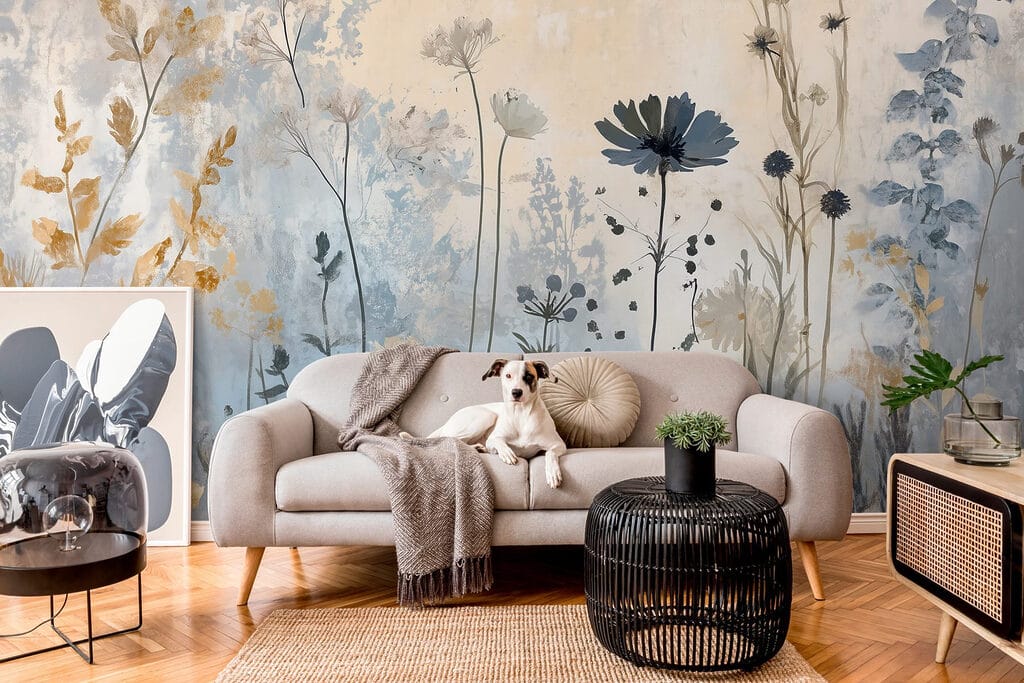 Fleurs des champs délicates dans un intérieur