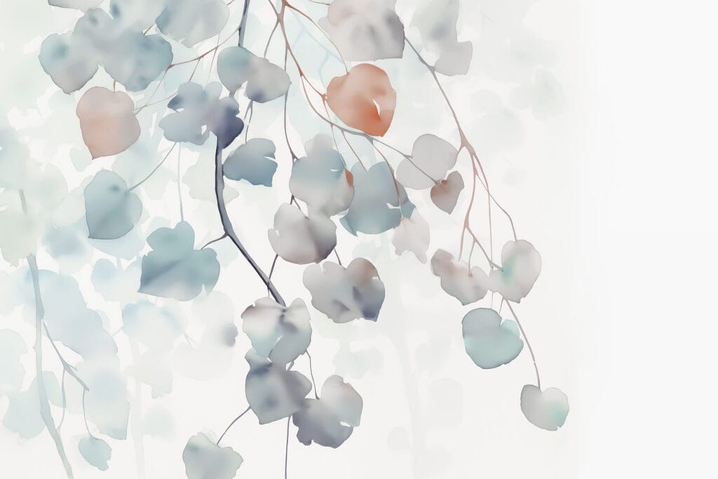 Grandes et petites feuilles — motif complet