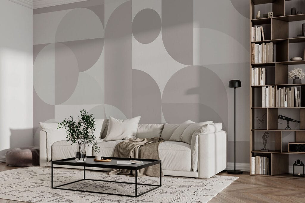 Quarts de cercle dans un intérieur
