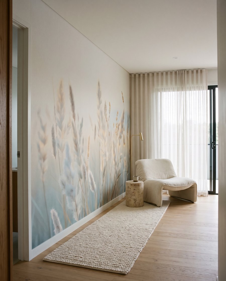 Graminées sur bleu tendre — intérieur 4