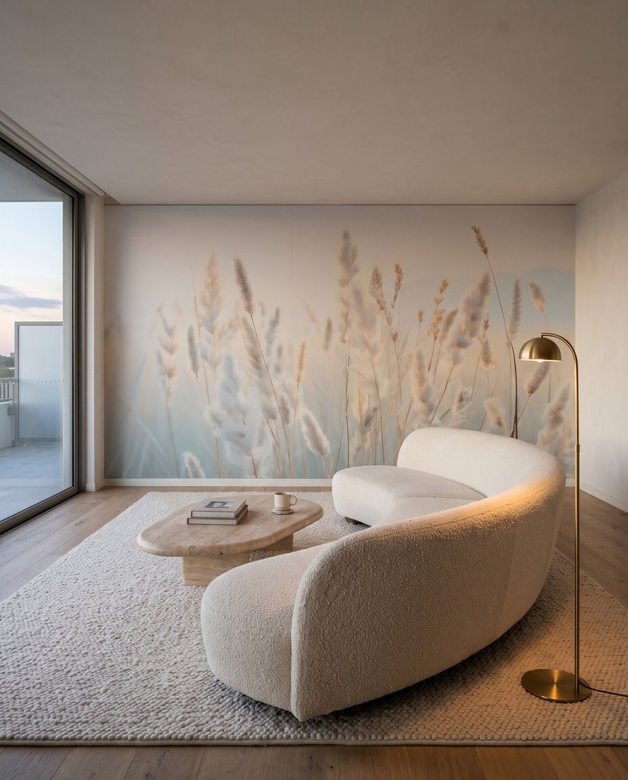 Graminées sur bleu tendre — intérieur 6