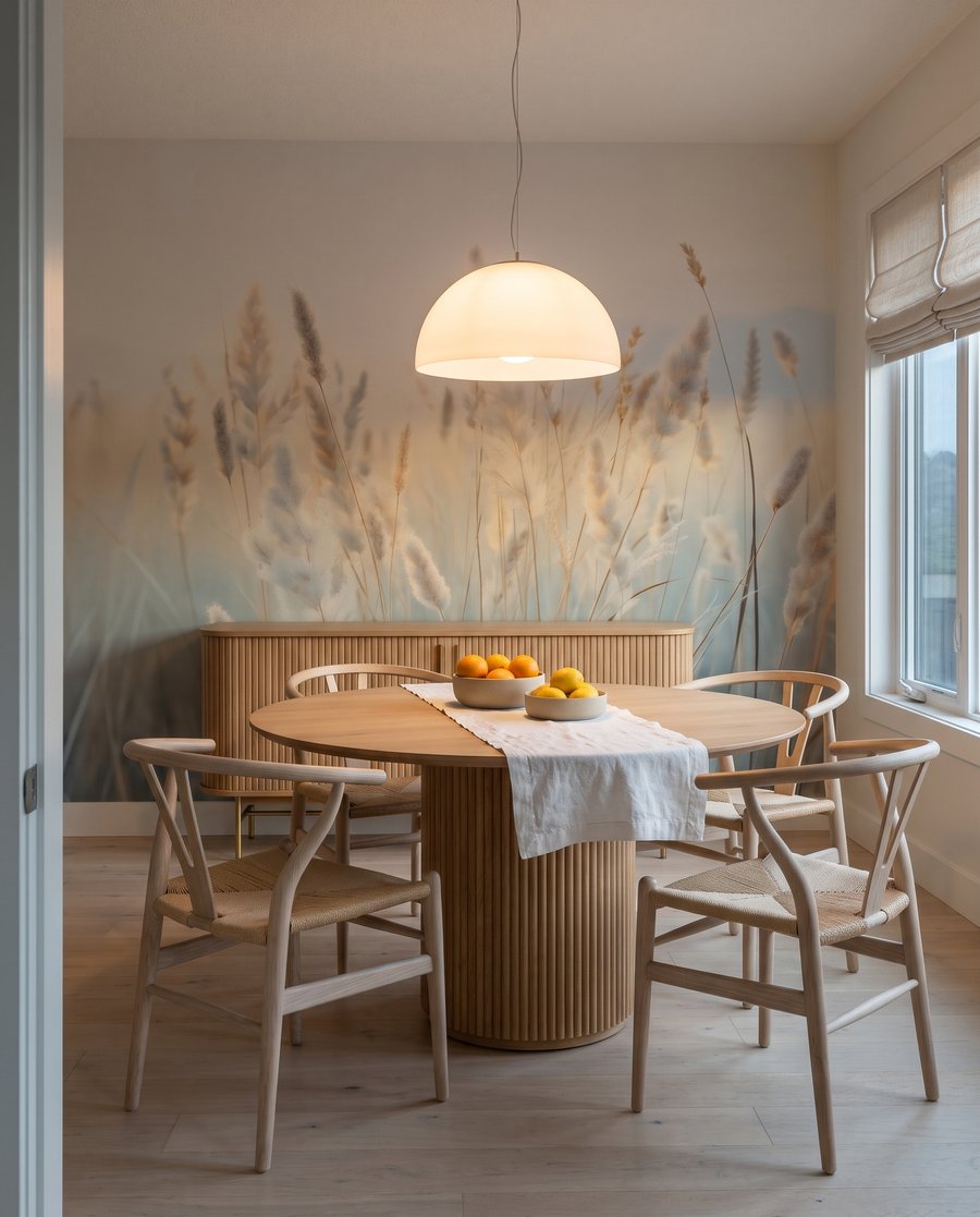 Graminées sur bleu tendre — intérieur 9