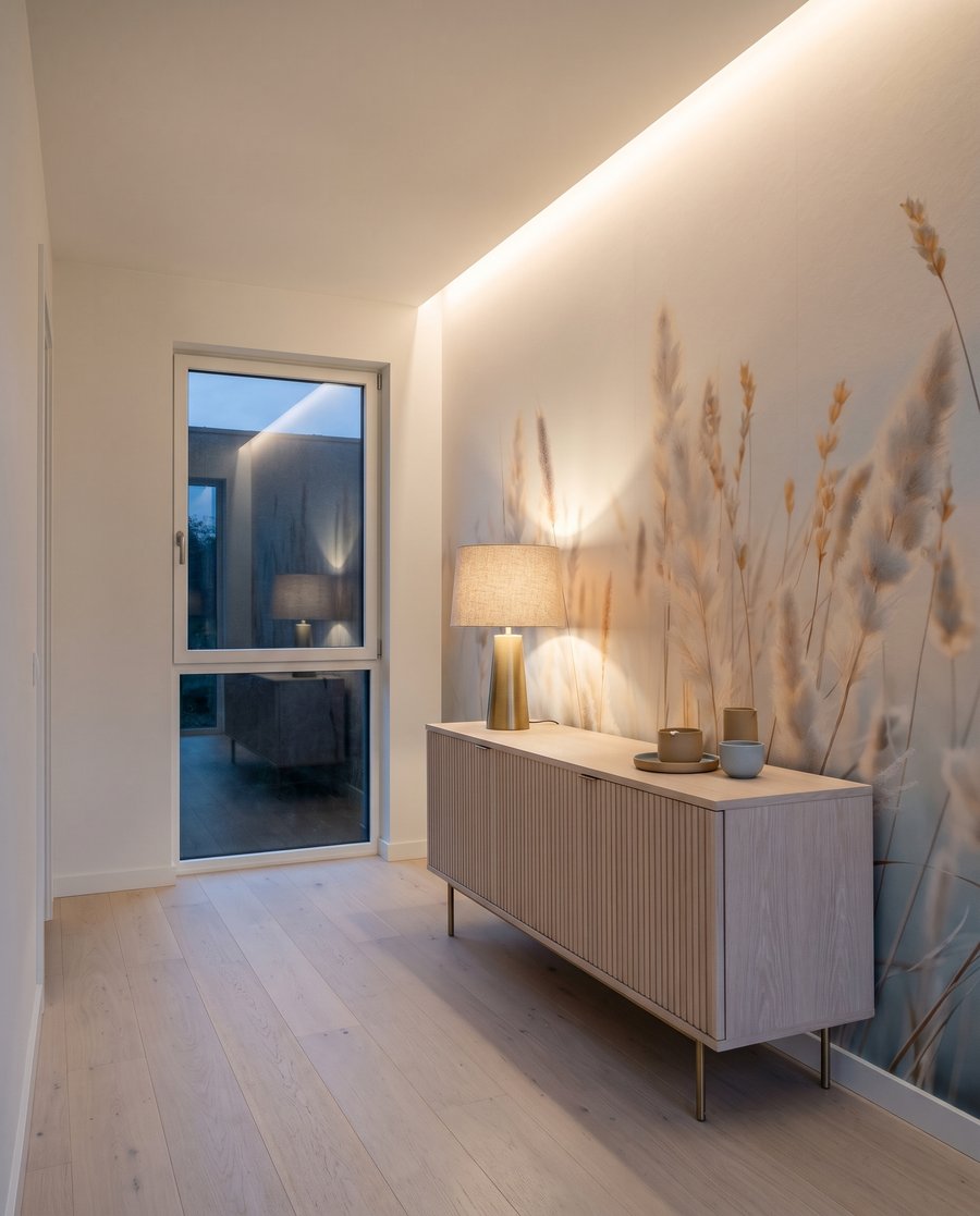Graminées sur bleu tendre — intérieur 10