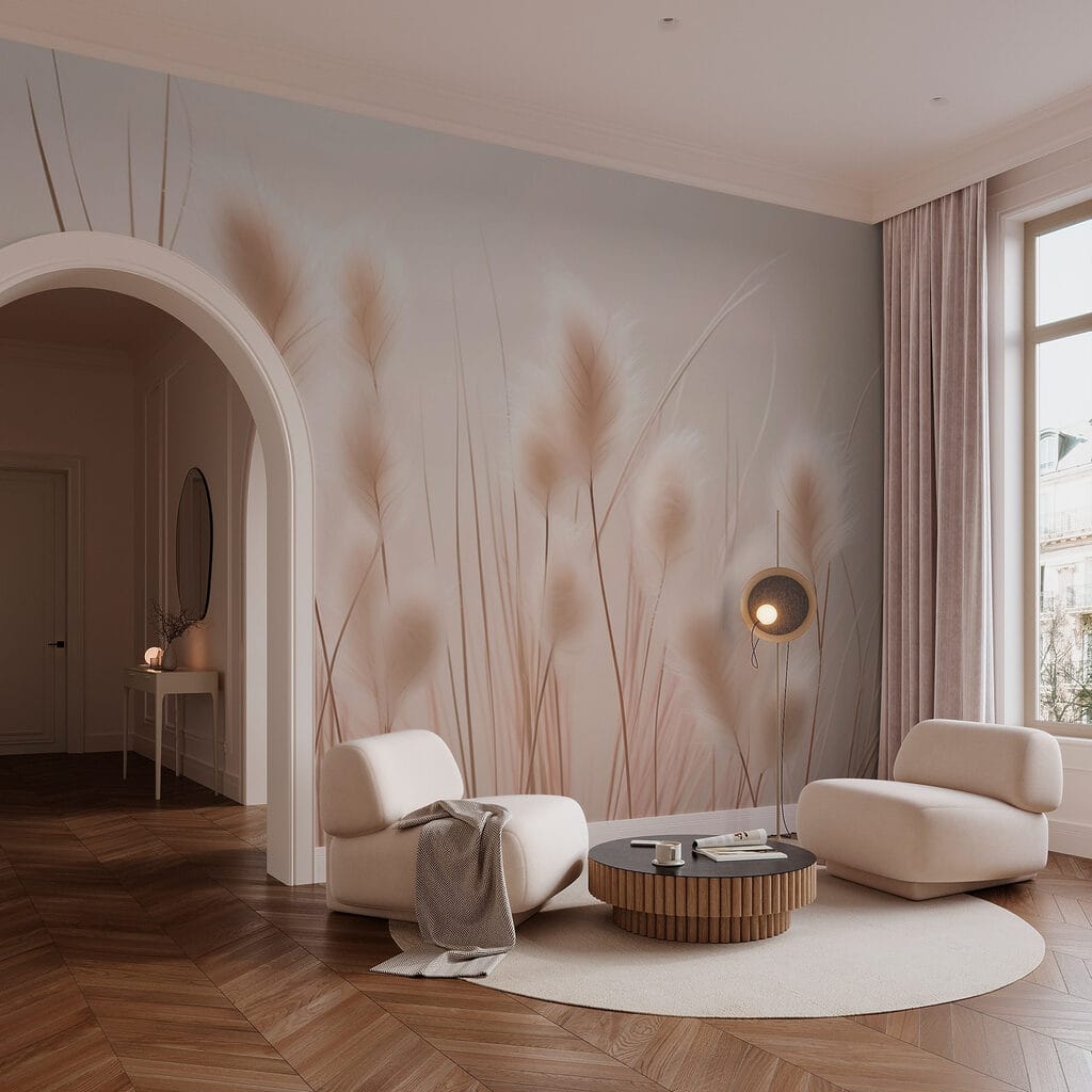 Graminées en lumière douce — intérieur 1