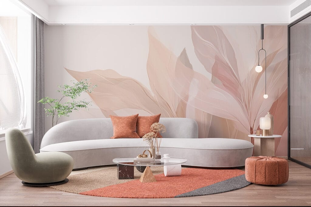 Feuilles pastel rêveuses — intérieur 2