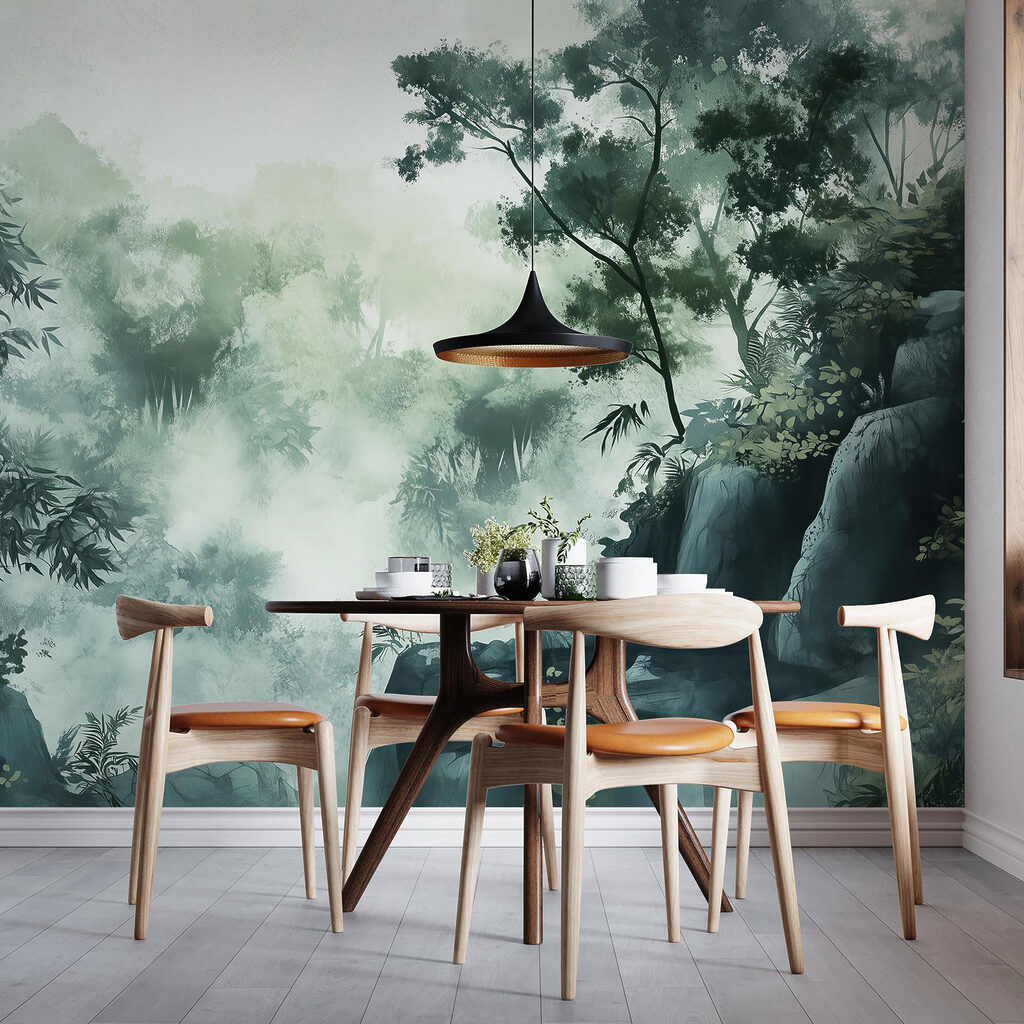 Rochers et forêt brumeuse — intérieur 5