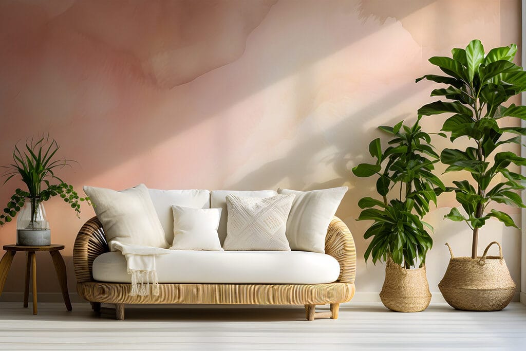Couleurs rêveuses mêlées dans un intérieur