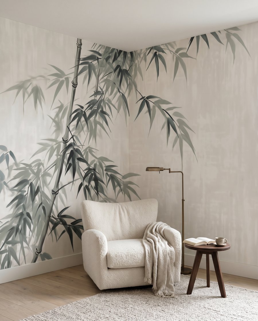 Silence du bambou dans un intérieur