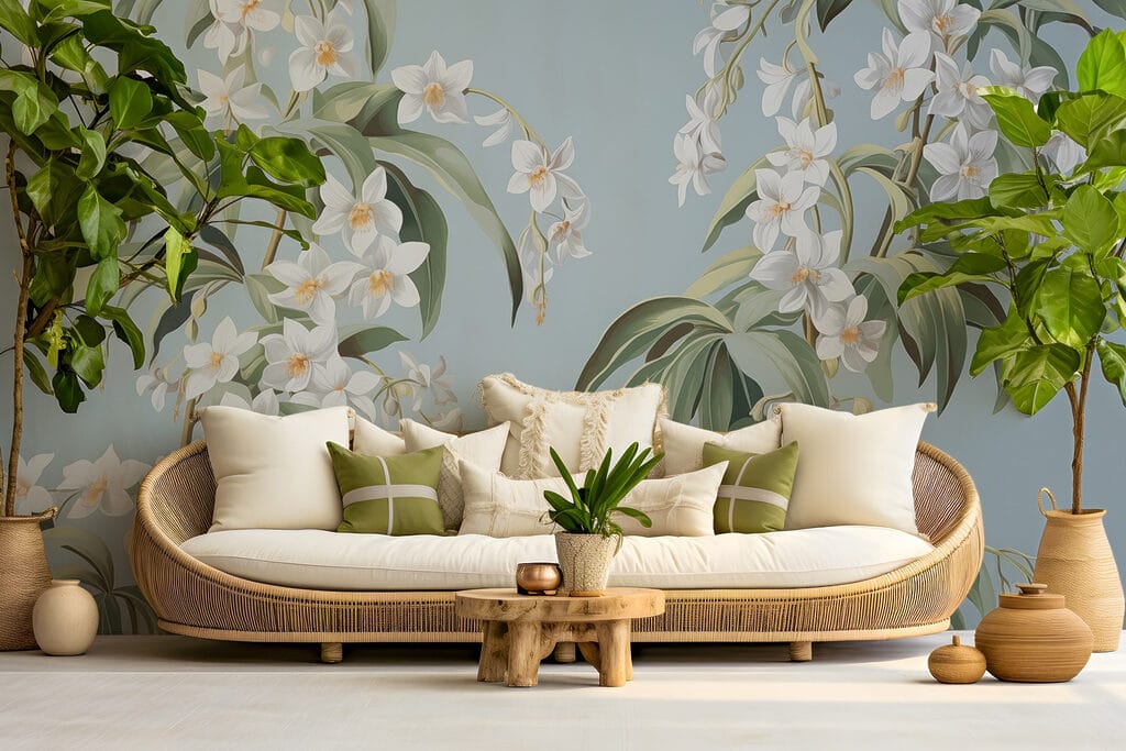 Grappes blanches sur bleu — intérieur 3
