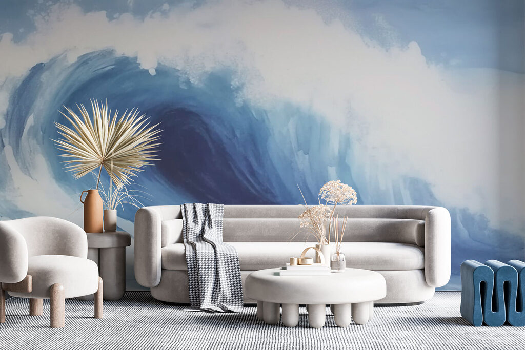 La grande vague dans un intérieur