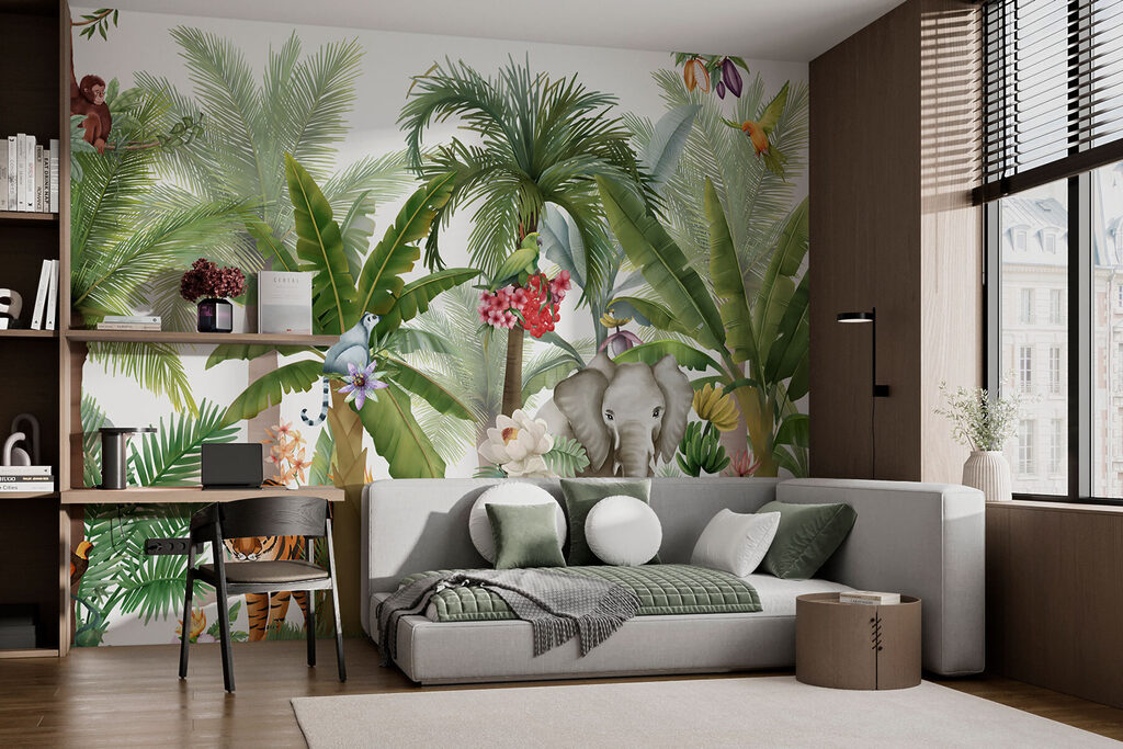 Animaux sous les palmiers — intérieur 3