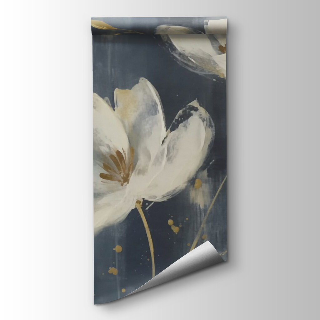 Fleurs blanches en contraste — vue du produit