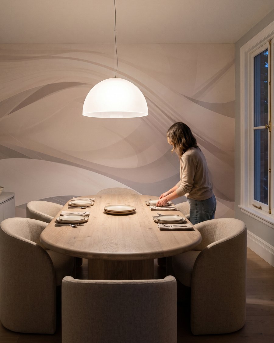 Ondulations claires dans un intérieur