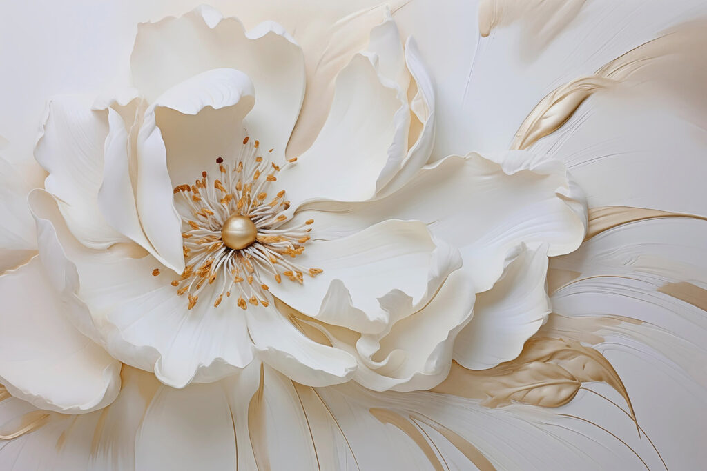Fleur épanouie — motif complet