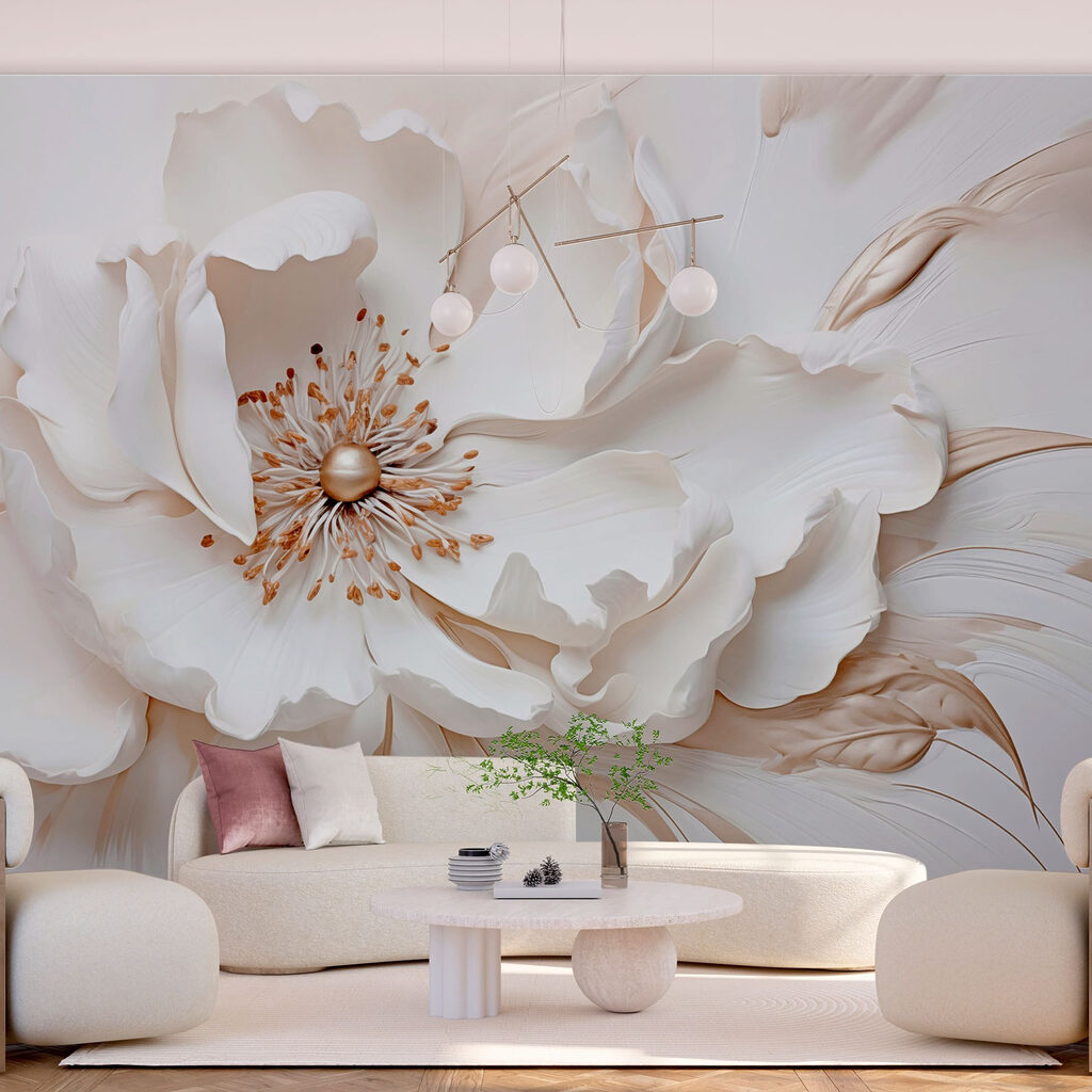 Fleur épanouie dans un intérieur