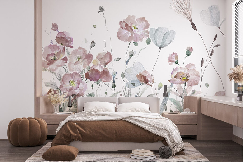 Prairie fleurie à l’aquarelle — intérieur 1