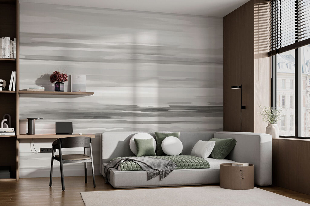 Horizon au pinceau dans un intérieur