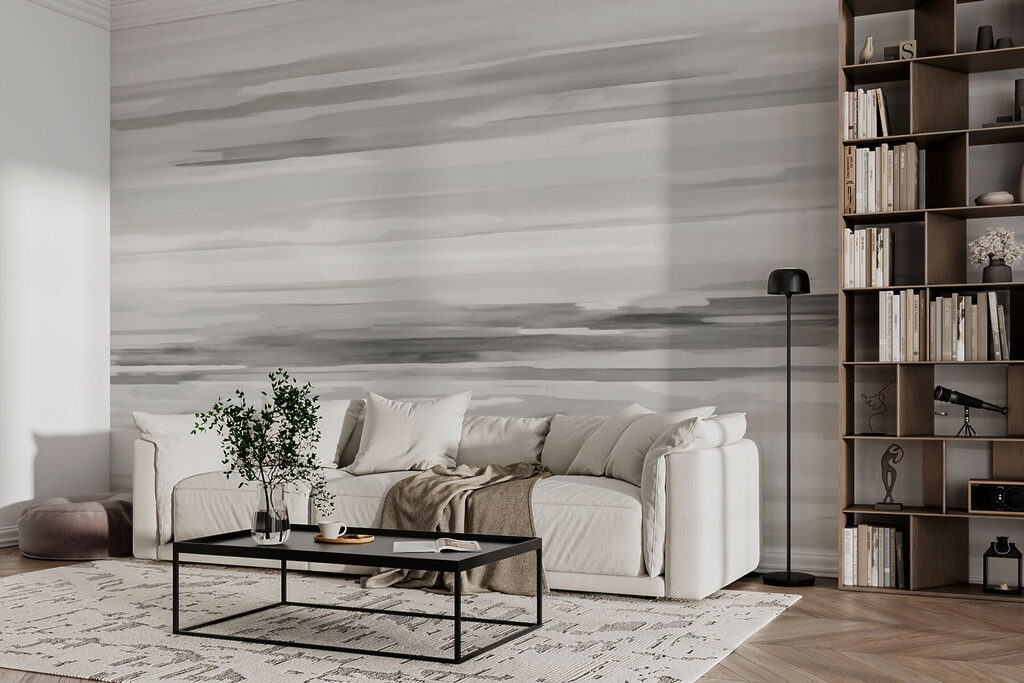 Horizon au pinceau dans un intérieur