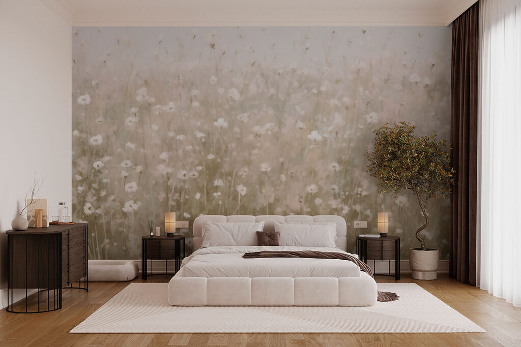 Petites fleurs du matin dans un intérieur