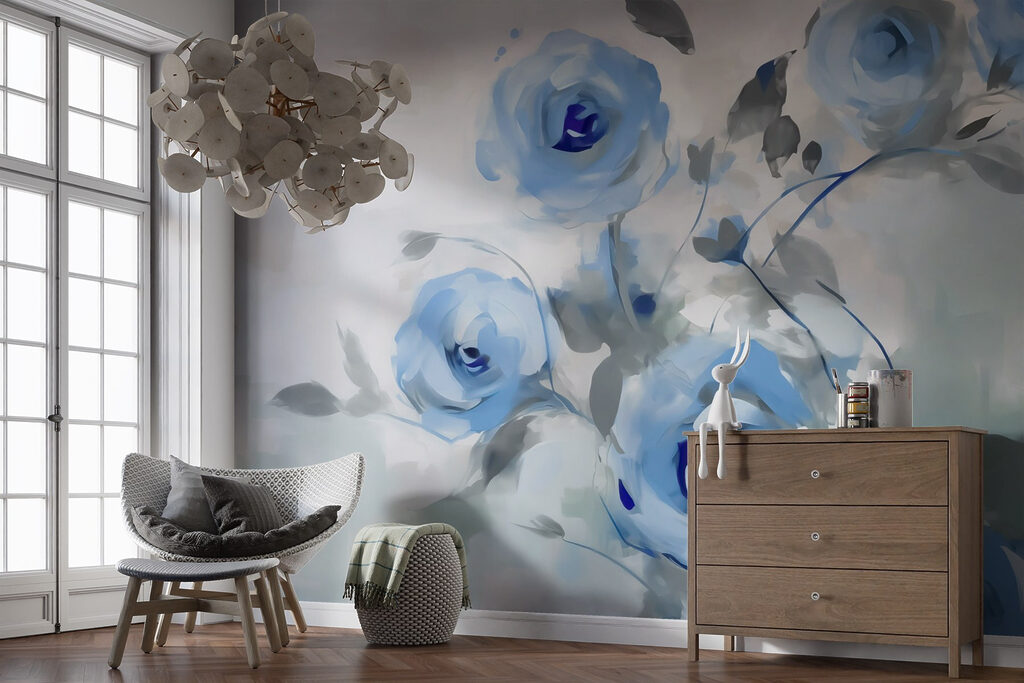 Branches aux fleurs bleues — intérieur 2