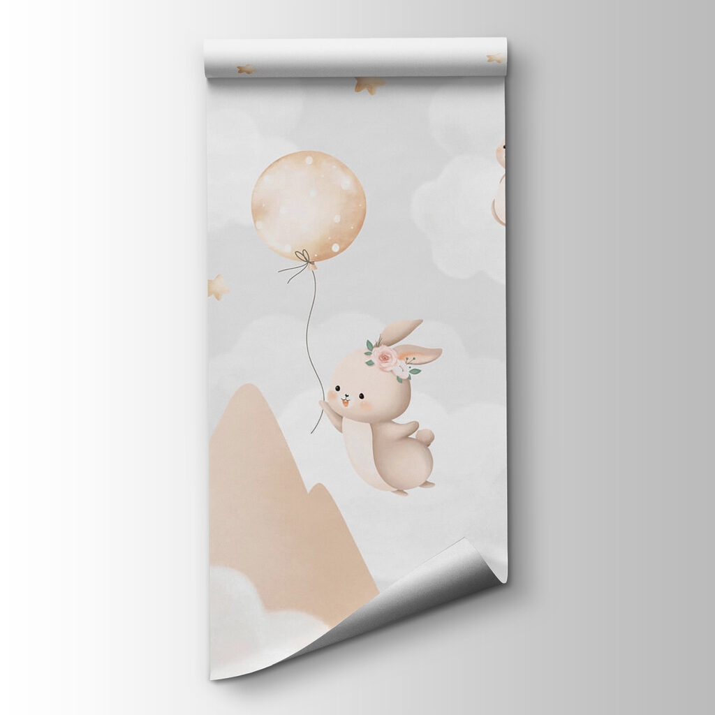 Petits lapins aux ballons — vue du produit
