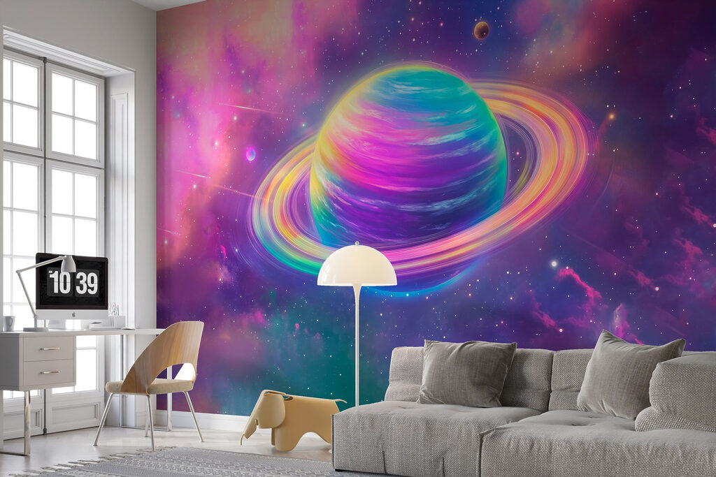 Planète colorée dans l’espace — intérieur 3