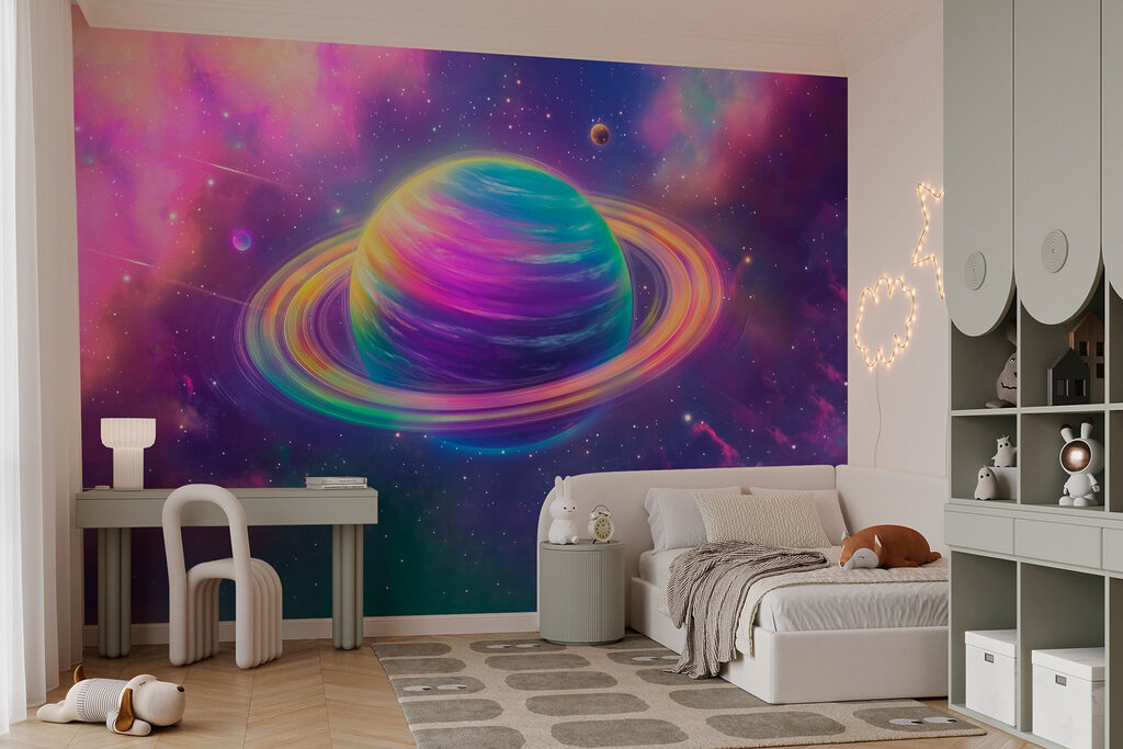 Planète colorée dans l’espace — intérieur 4