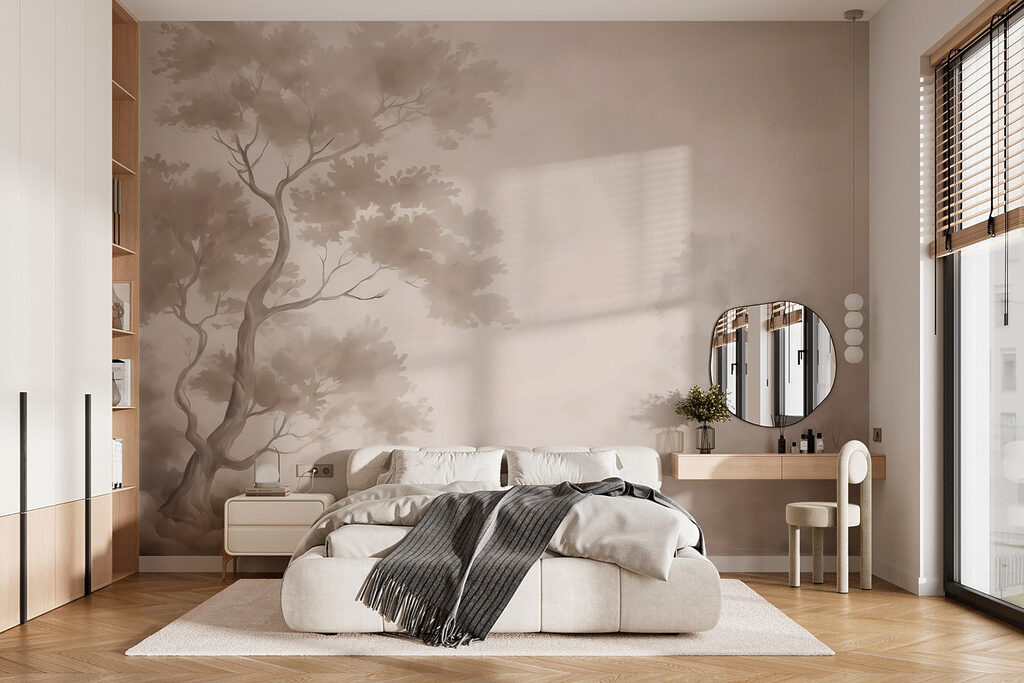 Arbres fantômes dans un intérieur