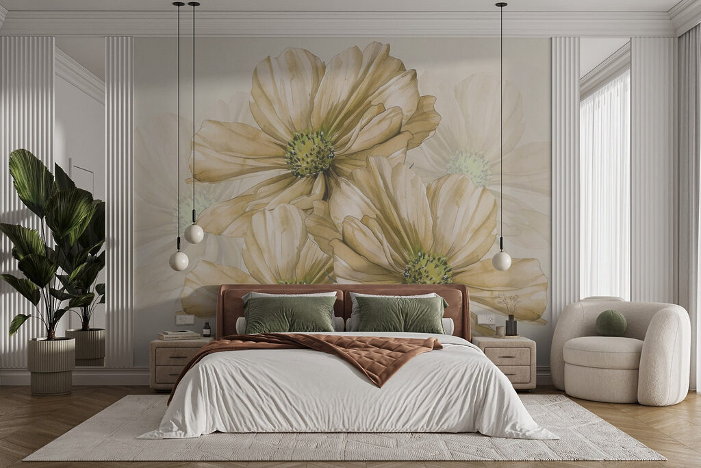 Fleurs en gros plan dans un intérieur