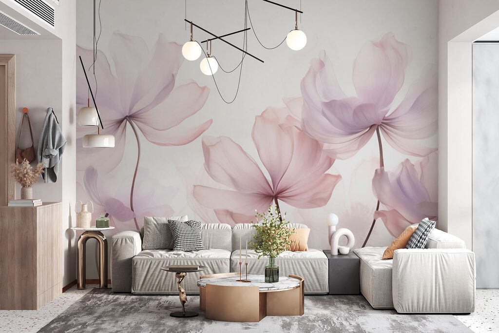 Fleurs roses graciles — intérieur 3
