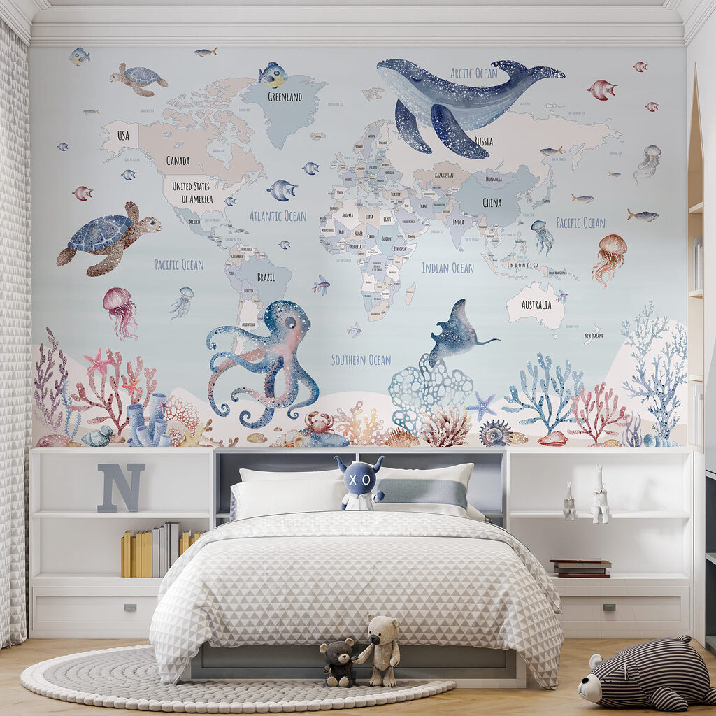 Planisphère aux animaux marins — intérieur 1
