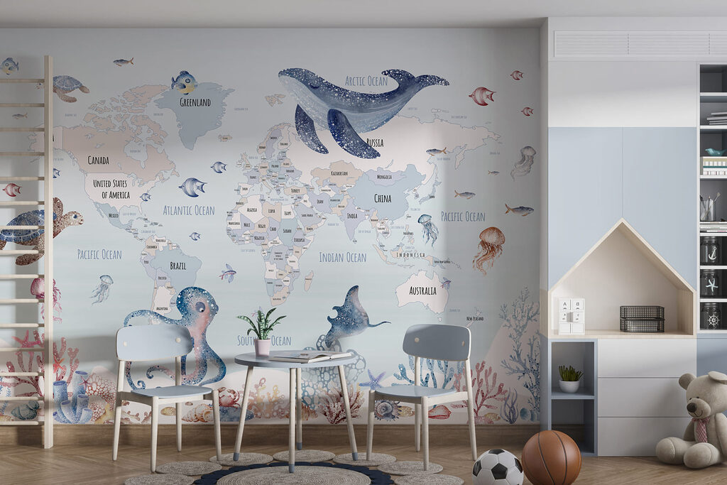 Planisphère aux animaux marins — intérieur 2