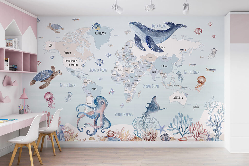 Planisphère aux animaux marins — intérieur 3