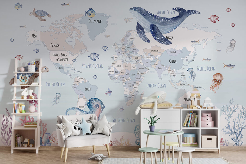 Planisphère aux animaux marins — intérieur 4