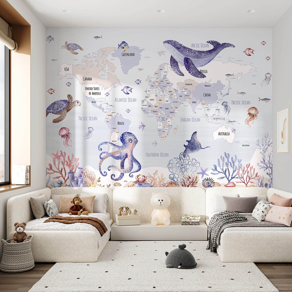 Planisphère aux animaux marins — intérieur 1