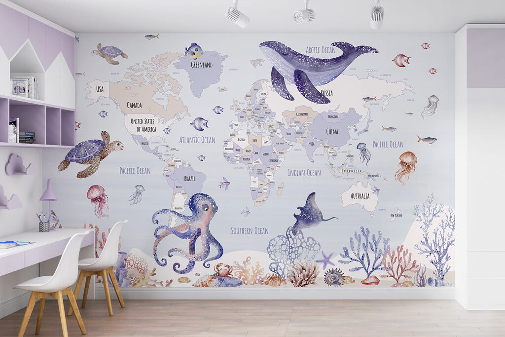 Planisphère aux animaux marins — intérieur 2