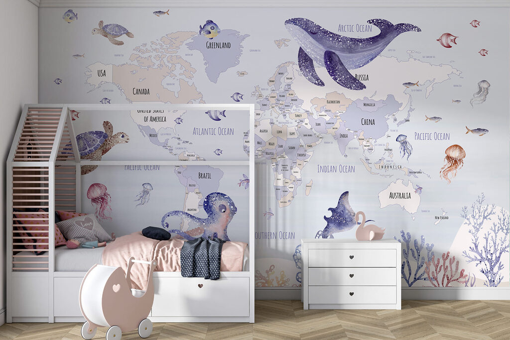 Planisphère aux animaux marins — intérieur 3