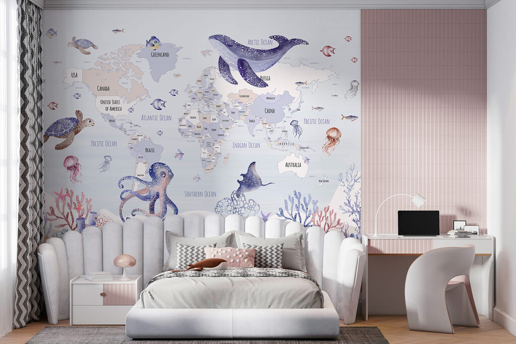 Planisphère aux animaux marins — intérieur 4