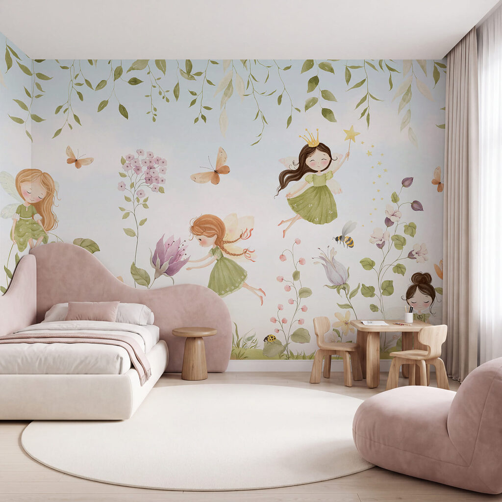Petites fées des fleurs dans un intérieur