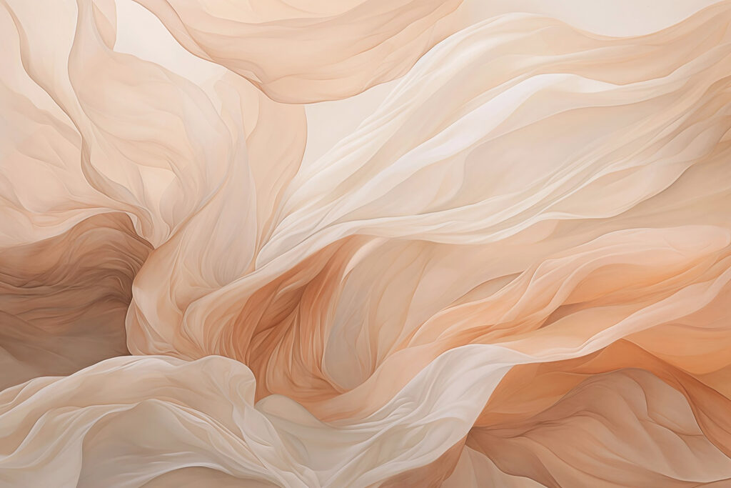Vagues d’étoffe douce — motif complet