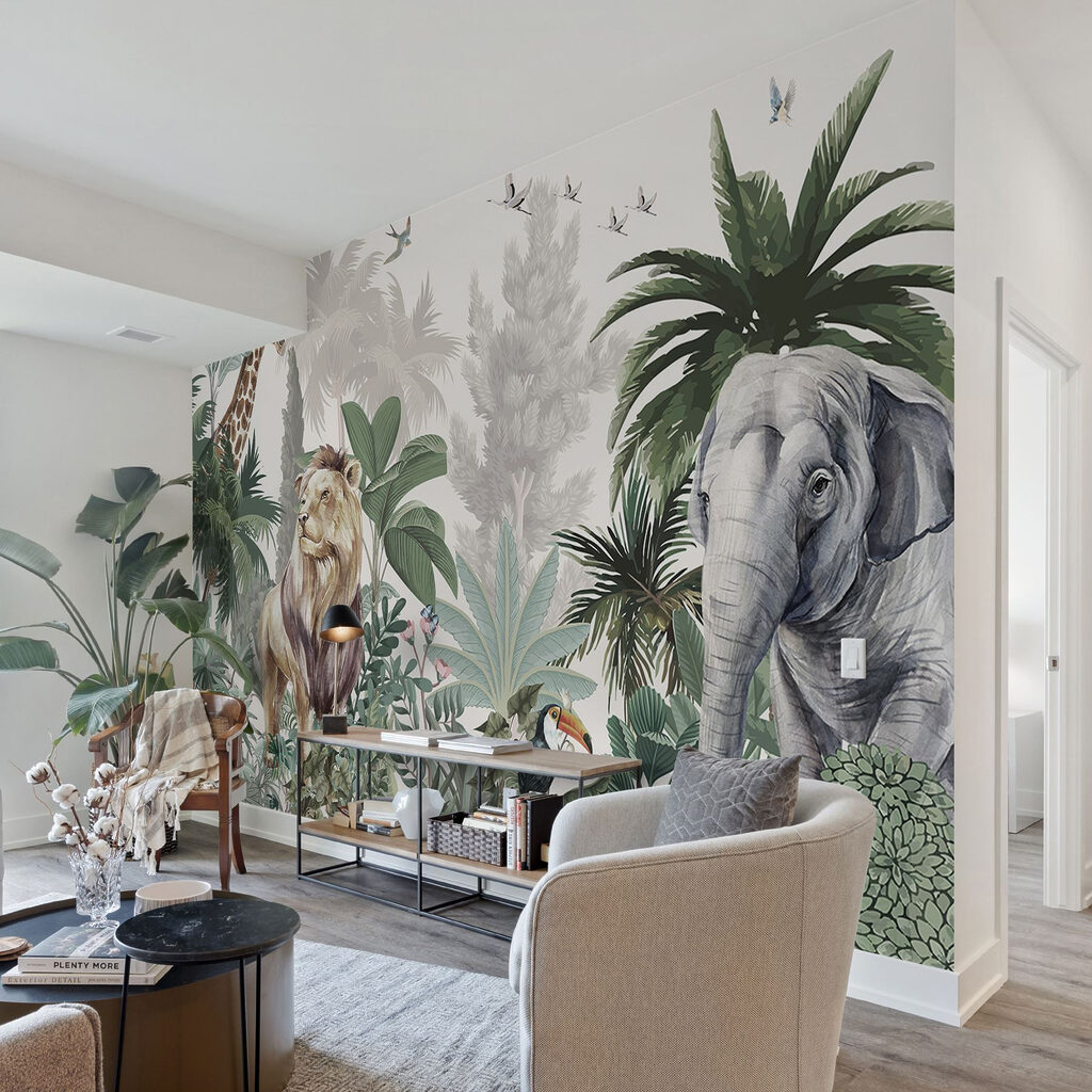 Jungle luxuriante dans un intérieur