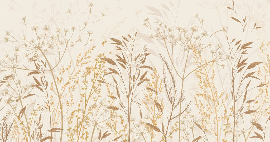 Brins d’herbe des prés — motif complet