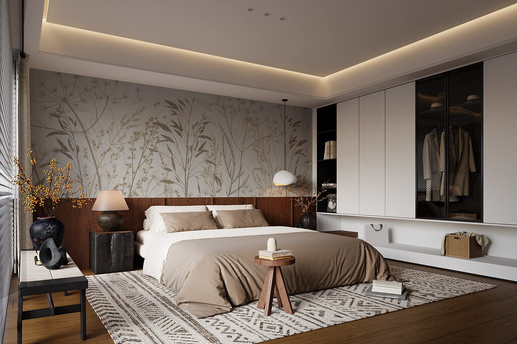 Brins d’herbe des prés dans un intérieur