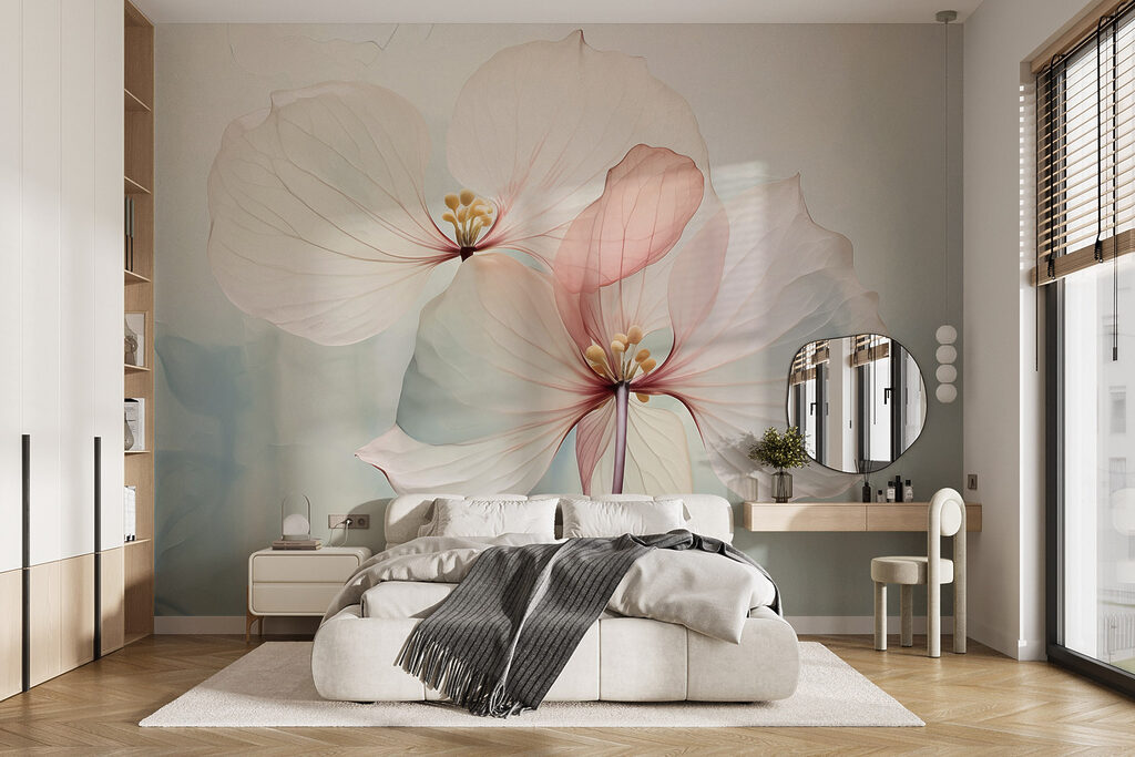 Deux fleurs nervurées — intérieur 1