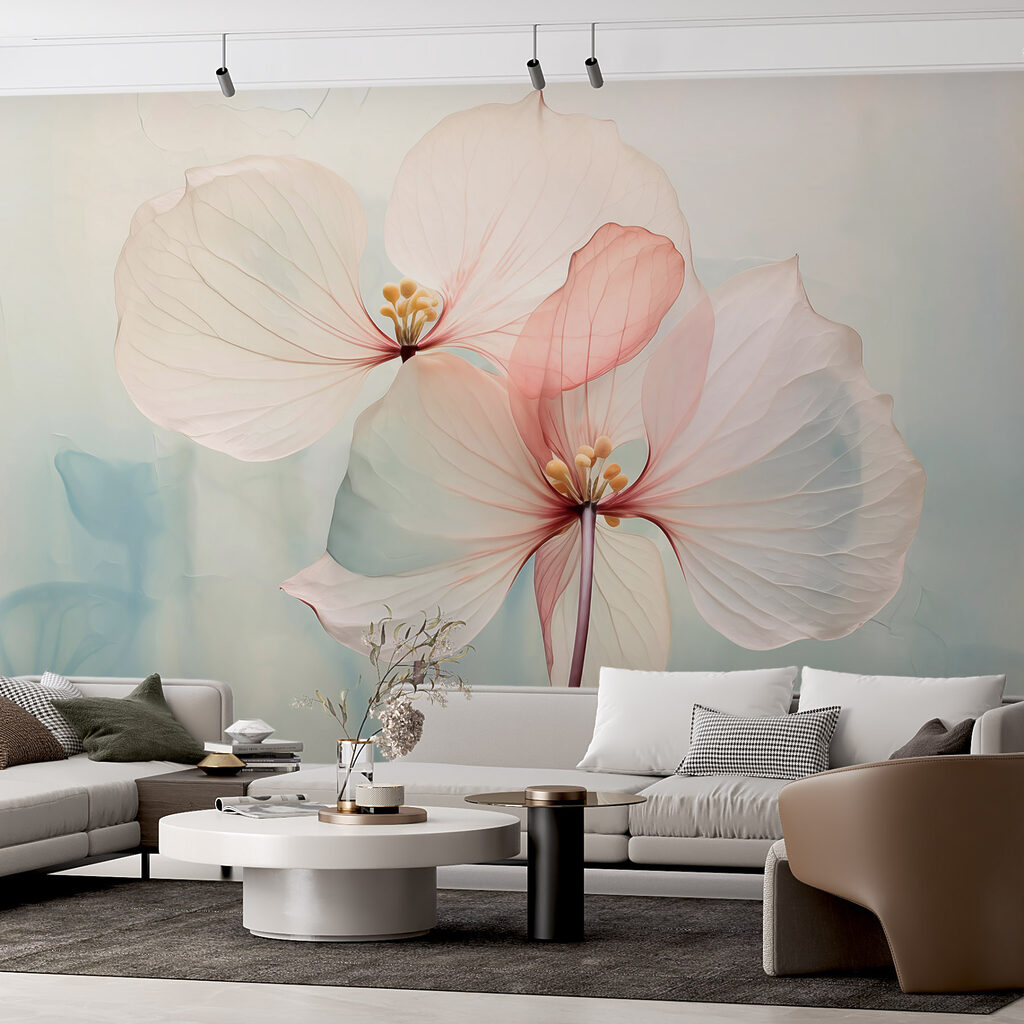 Deux fleurs nervurées — intérieur 2