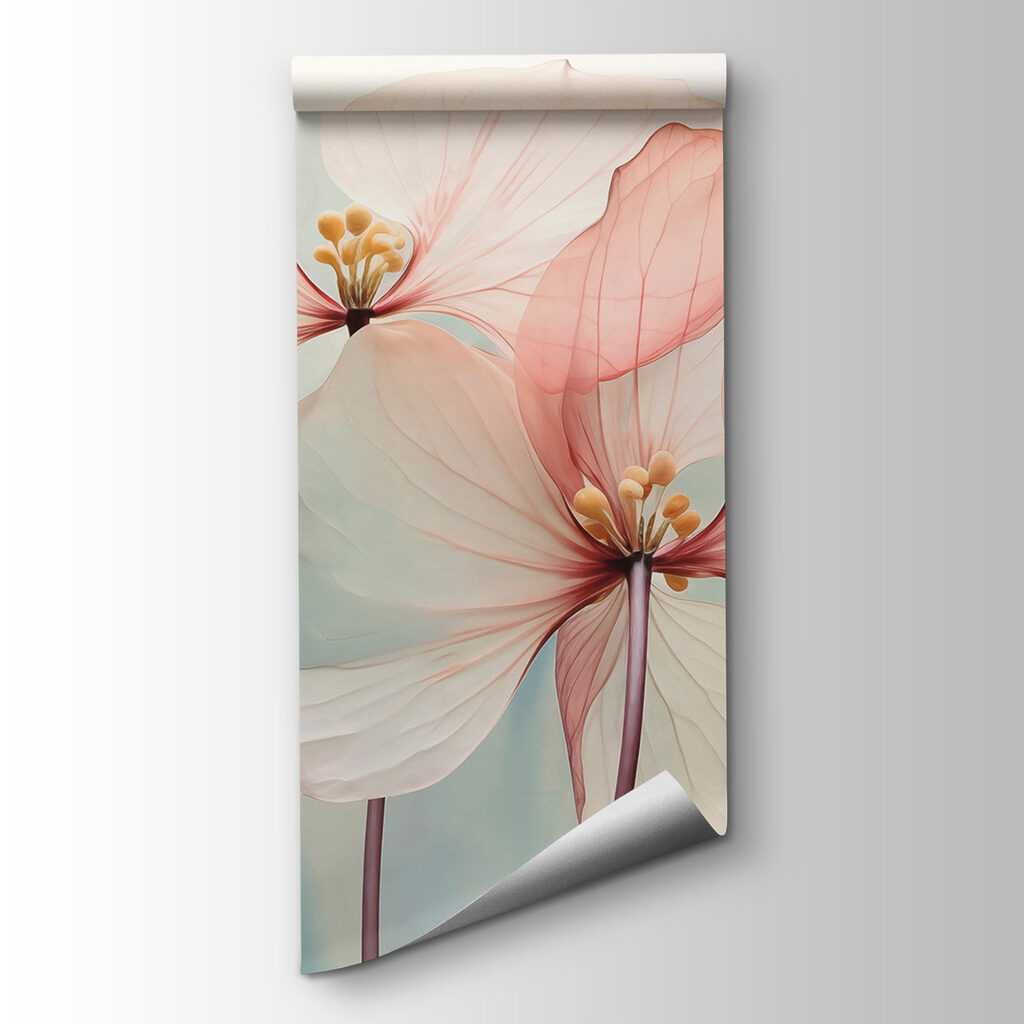 Deux fleurs nervurées — vue du produit