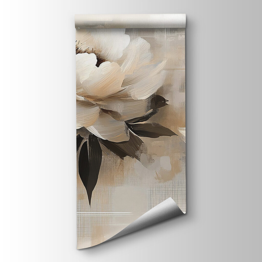 Fleurs sur aplats peints — vue du produit